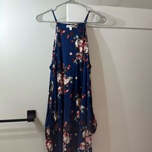 Brand new floral print with dark blue base not short but not long either